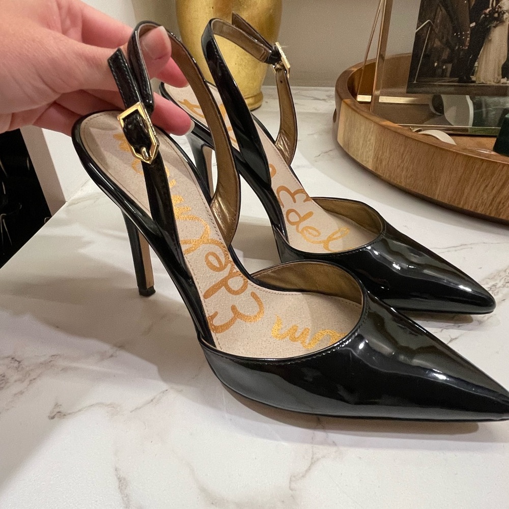 Black Sam Edelman Slingback Pumps